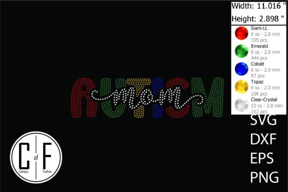 A Designer's Review of the Autism Mom Rhinestone Template