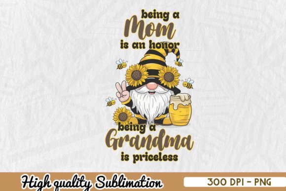 Being a Mom is an Honor Grandma PNG Review