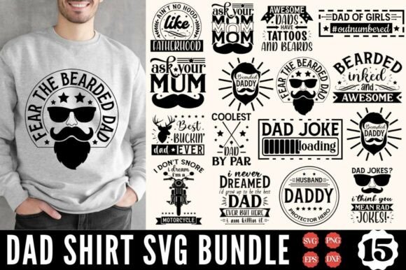 Dad Shirt Quotes SVG Bundle
