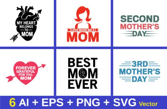 Mother’s Day Tshirt Design Mom Bundle