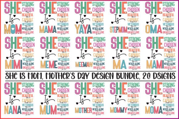 She Is Mom Mother's Day Design Bundle: A Designer's Take